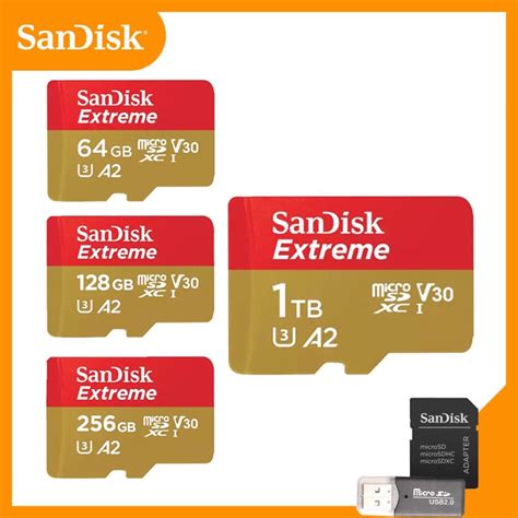 Cartão De Memória Sandisk micro SD 128GB 256GB 512GB 1t flash Para