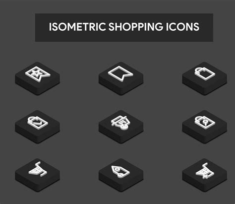 Premium Vector Isometric 3d Icons Set