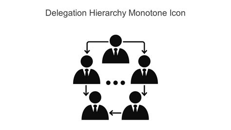 Delegation Hierarchy Monotone Icon In Powerpoint Pptx Png And Editable