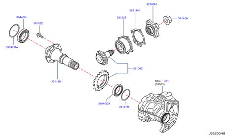 Infiniti G37 3 7L V6 AT 2WD 4WAS Check SRS For S Shim Adjust Hypoid