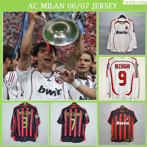 Ac Milan Retro Jersey Mil N Final Camiseta De F Tbol