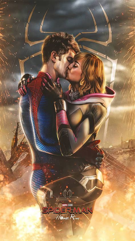 Spiderman And Gwen Stacy Kissing Iphone S Plus Pixel Xl One