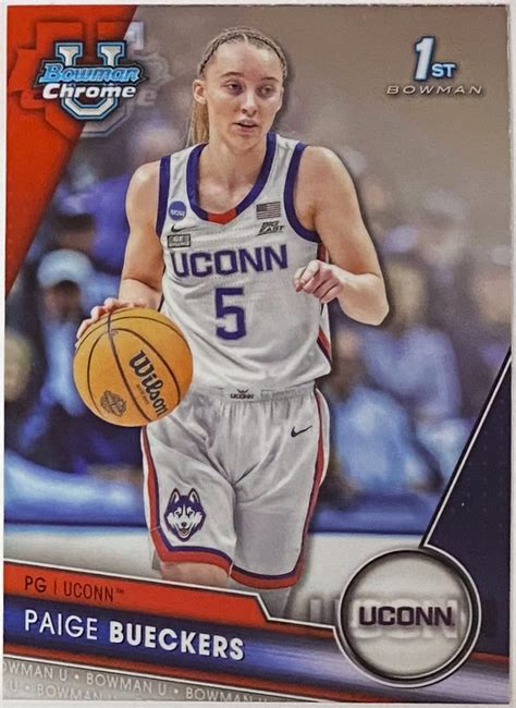 Paige Bueckers 2024 Bowman University Chrome UConn Huskies Basketball