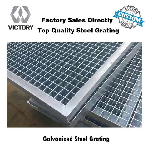 Hot DIP Galvanized Metal Bar Steel Grating Floor Safety Steel Grate Safety Steel Grate And