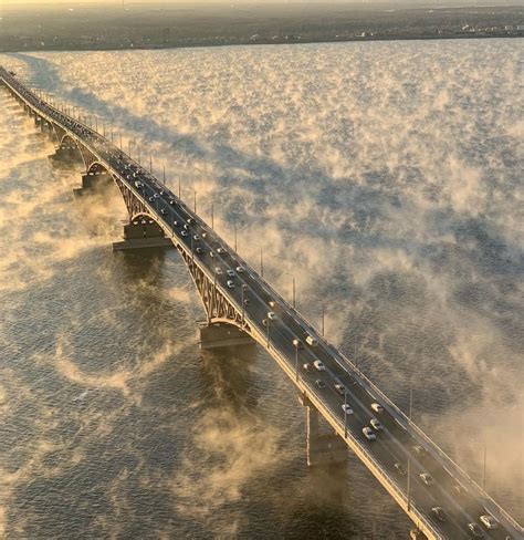 Волга остывает. Саратов | Volga, River, Bridge