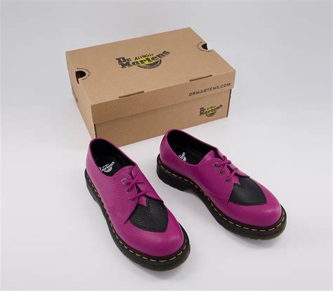 Dr Martens 1461 Amore Shoes Fuchsia Flat Shoes For Women