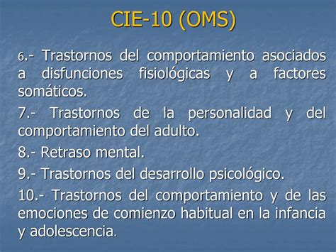 CLASIFICACION EN PSICOPATOLOGIA Ppt Descargar