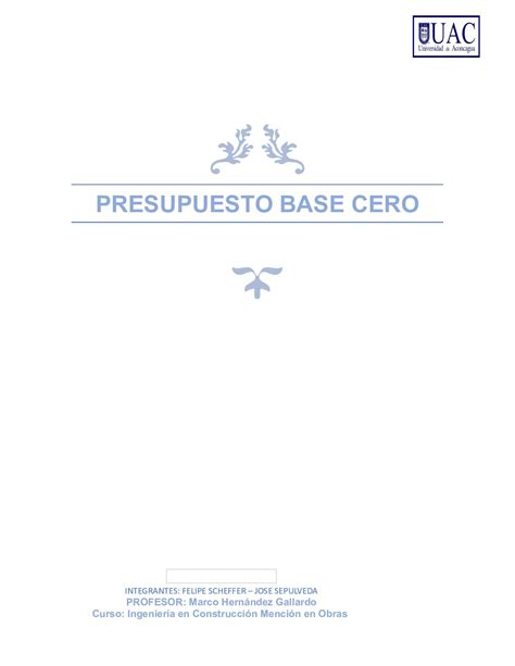 Calaméo Presupuesto Base Cero