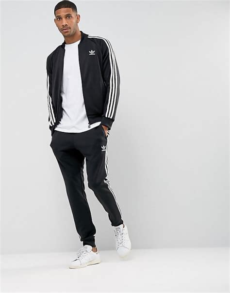 Adidas Originals Superstar Tracksuit Black Asos