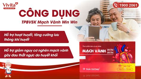 Mạch Vành Win Win Tăng Cường Lưu Thông Máu [MỚI 2024] Hộp 45 Viên