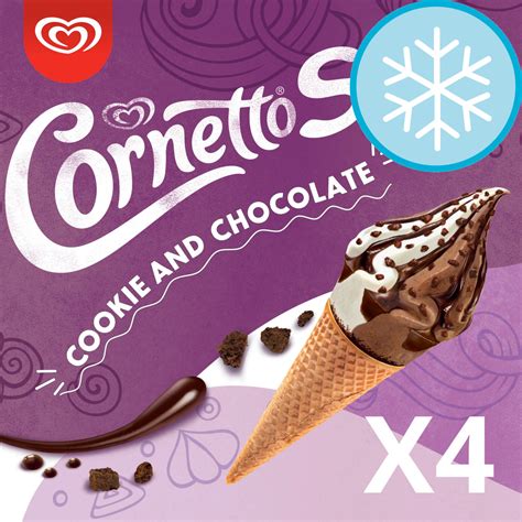 Cornetto Soft Cookie Chocolate 140ml X 4 Offer At Tesco