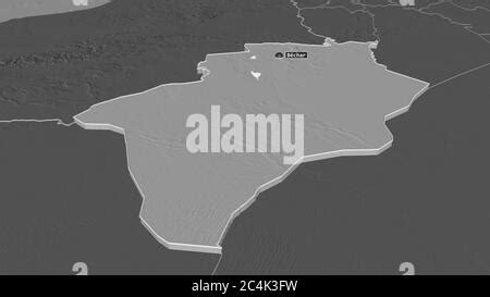 Bechar Provincia De Argelia Mapa De Elevaci N En Dos Niveles Con