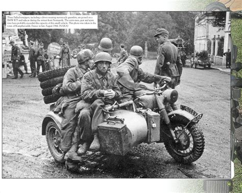 Luftwaffe Paratrooper Germany Ww2 Wwii Photos German Army Motorcycle Bike Vintage Bikes