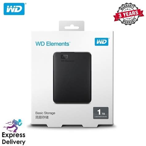 Western Digital WD External hdd 2.5inch hard drive 1TB 2TB USB 3.0 Elements Portable Hard Drive ...