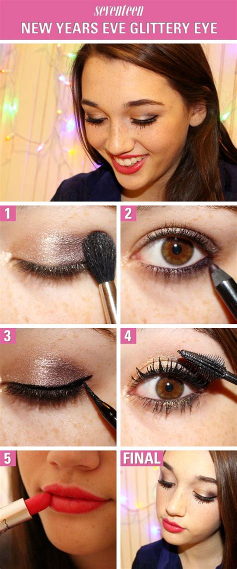 New Year S Eve Makeup How To Glam Glittery Eyes New Years Eve Makeup