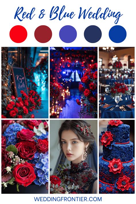 Vibrant Red and Blue Wedding Theme Ideas for Bold Couples