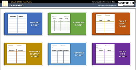 T-chart Excel Template T-chart Maker Template Excel Template Online T ...