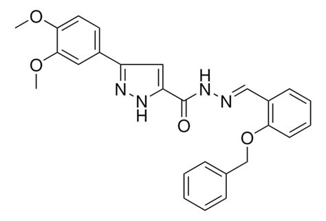 N 2 BENZYLOXY BENZYLIDENE 3 3 4 DIMETHOXY PH 1H PYRAZOLE 5