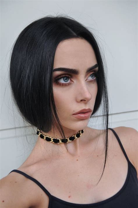 Johanna Herrstedt Black Hair Makeup Black Hair Pale Skin Brown Eyes