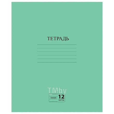 Купить тетрадь А5 12 л., лин. скоба сбоку, зеленый Пифагор 104985 в ...
