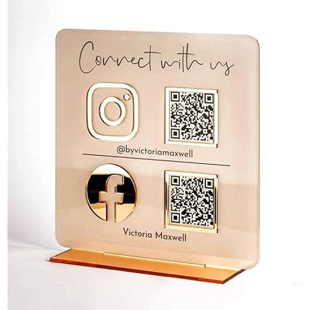 Amazon Pahdecor Multi Business Qr Code Sign Qr Code Stand