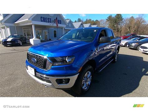 2019 Lightning Blue Metallic Ford Ranger Xlt Supercrew 4x4 132410027