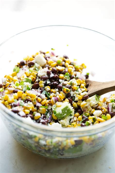 Mexican Street Corn Salad With Black Beans And Avocados Little Spice Jar