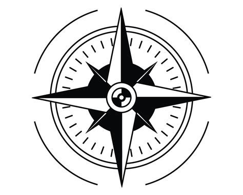 Compass With Arrows Indicate Cardinal Directions Flat Vector Illustration 21635573 Vector Art