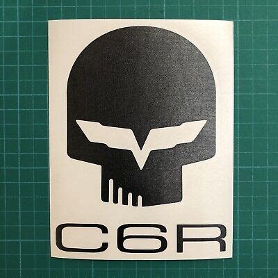 Corvette C8 R Racing Jake Skull Vinyl Decal 2020 Stingray Sticker Car