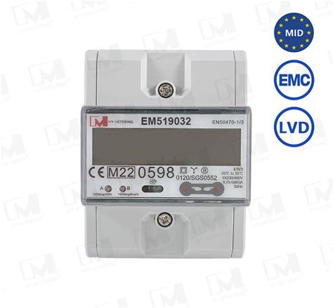 80A 230 400V Din Rail Bidirectional Modbus TCP RTU 3 Phase Energy Meter