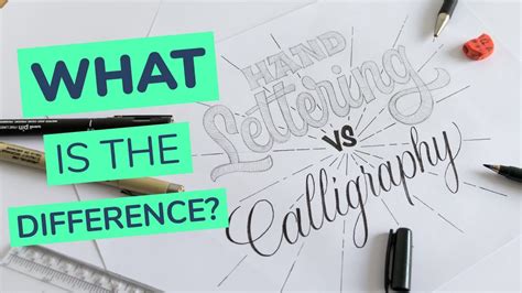 Hand Lettering Vs Calligraphy What Is The Difference Youtube