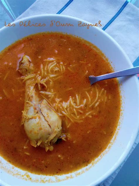 Soupe Chorba Poulet Et Vermicelles Recette Ptitchef