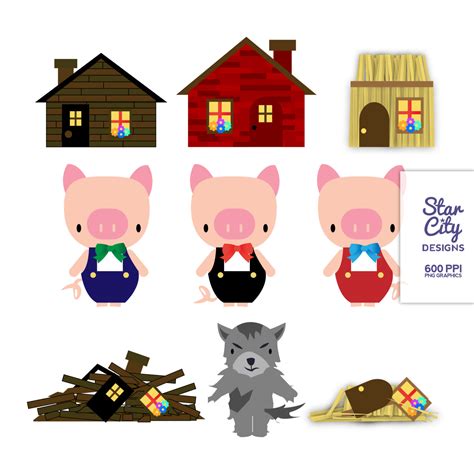 Three Little Pigs Clip Art- | Clipart Panda - Free Clipart Images