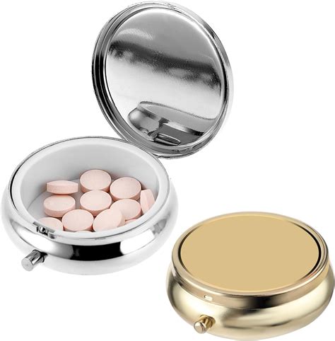 Amazon Pcs Pill Box Small Pill Case For Purse Or Pocket Portable