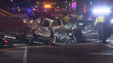 2 People Hospitalized After Head On Collision Near Loop 202 In Mesa