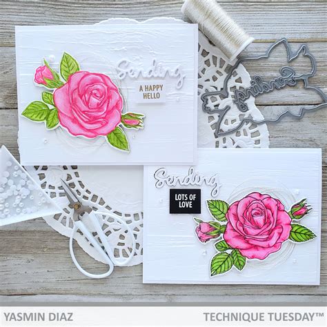 Sending Roses Stamp Set With Matching Dies Send Roses Card Craft