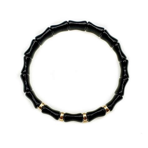 Luxury Ct Gold And Onyx Bracelet For Women Uk Ommo London