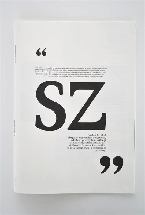 "Sz" magazine on Behance