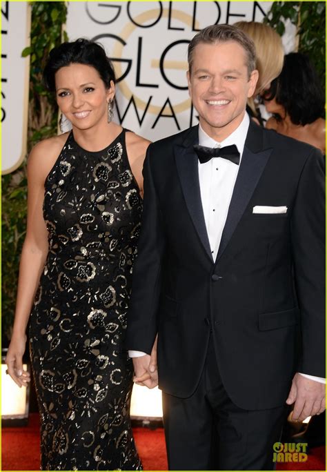 Matt Damon - Golden Globes 2014 with Wife Luciana: Photo 3029478 | 2014 ...