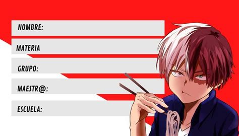 Todoroki Etiquetas De Colegio Etiquetas De Nombre Escolares Clases