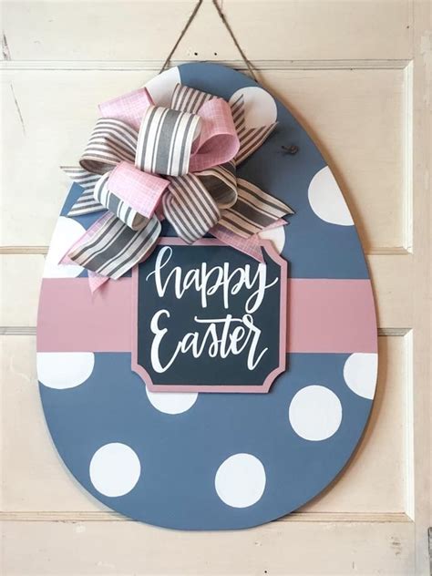 Easter Egg Door Hanger In 2021 Spring Easter Crafts Easter Crafts