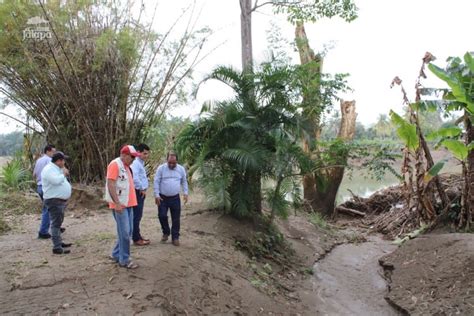 Supervisa Conagua márgenes del río la Sierra en Jalapa para determinar