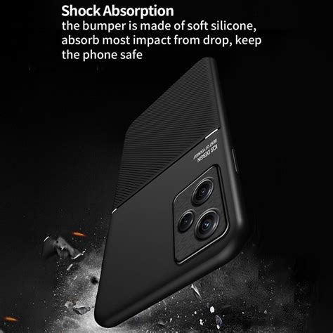 For Infinix Hot I Classic Tilt Strip Grain Magnetic Pc Hybrid Tpu Phone Case Red Alexnld