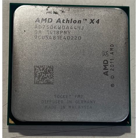 AMD Athlon X4 750K 3.4Ghz FM2腳位 4核心 無內顯 二手CPU | 蝦皮購物