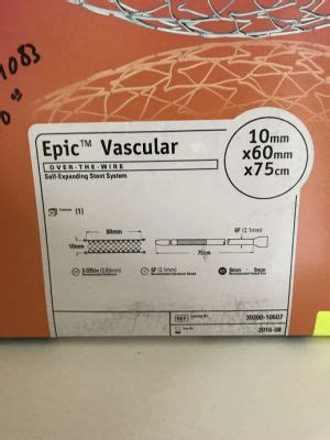 New Boston Scientific Epic Vascular Otw Self Expanding