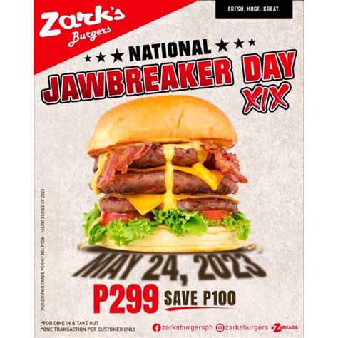 Cool Zarks Burger Promo National Jawbreaker Day 2023