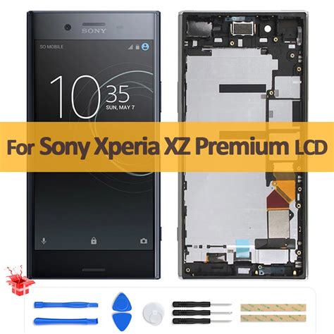 Original Lcd With Frame For Sony Xperia Xz Premium Display