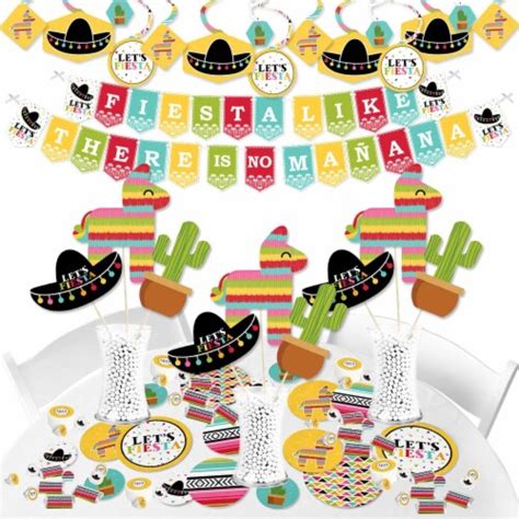 Big Dot Of Happiness Let S Fiesta Mexican Fiesta Party Supplies Decor Kit Fundle Bundle 387