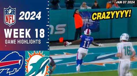 Buffalo Bills Vs Miami Dolphins Full Highlights Nfl Week Jan