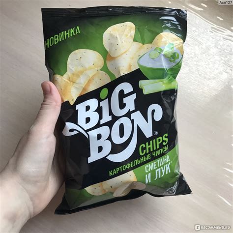 Чипсы картофельные Big Bon Со вкусом сметаны и лука - «Те самые чипсы ...